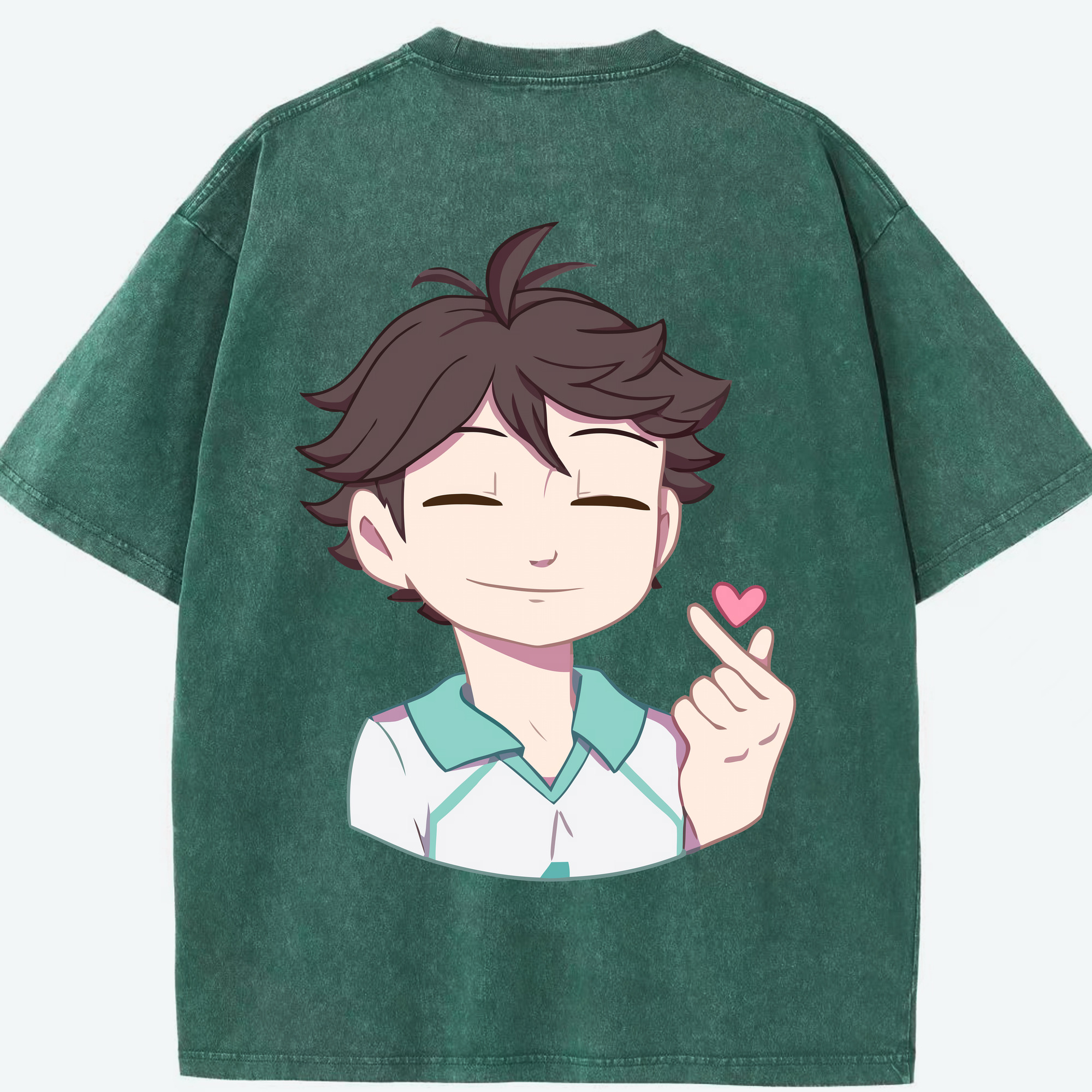 （画像用） ハイキュー!! Haikyu!! 綿100% ヴィンテージ風 半袖Tシャツ（背面プリント）